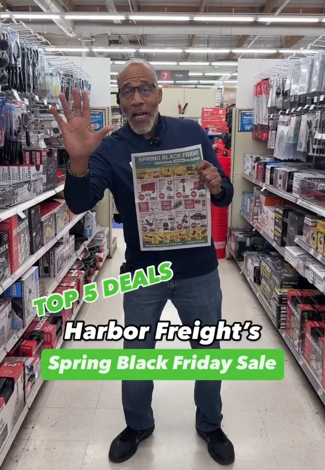 SPRING BLACK FRIDAY IS HERE! Going on now through Monday at your local Harbor Freight! Save BIG on hundreds of items both in-store and online! See ALL the deals at HarborFreight.com or in the #HarborFreight mobile app.