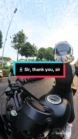 But thanks for keeping our roads safe 🫡✨. . . #bikergirl #bikergirlsoftiktok #sgbikers #Honda #rebel500 #cmx500 #insta360 #trafficpolice #tp 