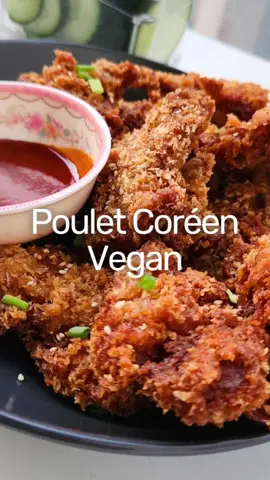 POULET FRIT COREEN VEGAN Evidemment vous pouvez utiliser les sauces que vous voulez pour aller avec ! Là j'ai utilisé des 