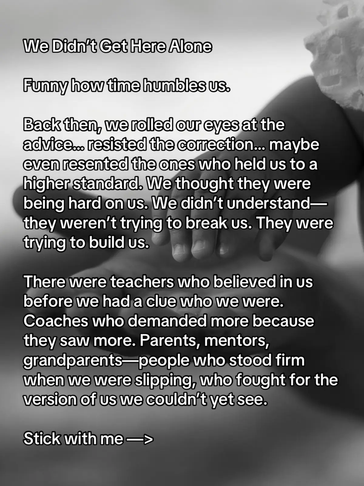 #GratitudePost #ThankYou #LifeLessons #WeDidntGetHereAlone #MentorsMatter #HonorTheirLegacy #EmotionalPost #TikTokStorytime #GoneButNotForgotten #SayThankYou #MakeThemProud #WhoComesToMind #ForTheOnesWeMiss #ImpactfulMoments