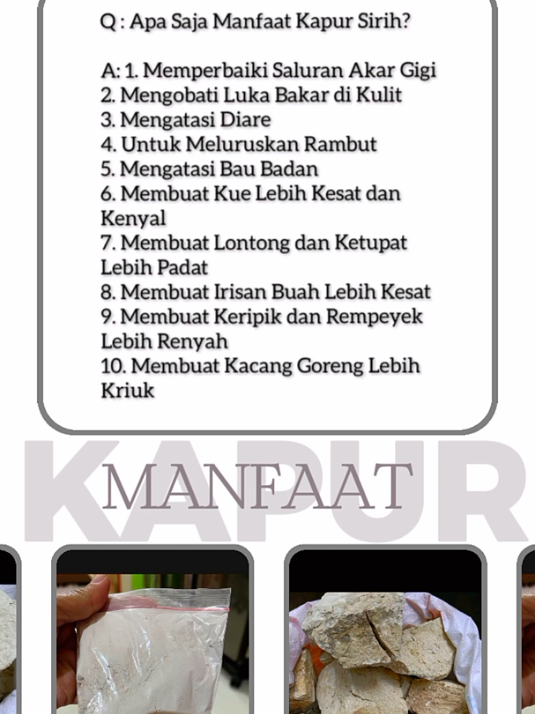 KAPUR SIRIH  #kapursirih  #kapur #fyp 