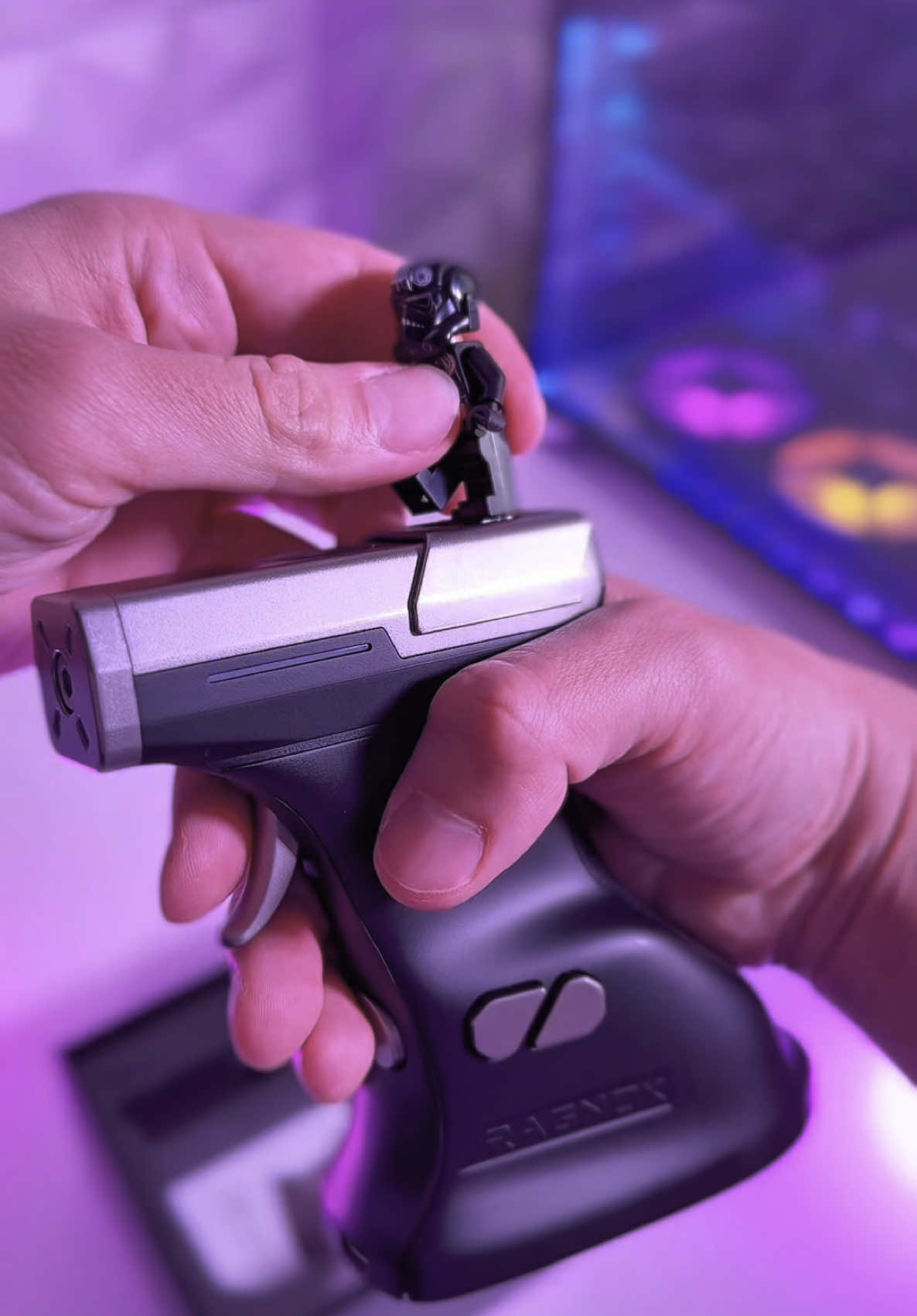 The ErgoStrike 7 is the world’s first gun-shaped FPS gaming mouse with real recoil feedback by @Ragnok built to deliver a truly great gaming experience 💥 This is for gamers who want to feel every shot: 🔫 Real Recoil Feedback – Patented LMR tech + TacHammer haptics for directional kickback synced with your trigger 🖐️ Ergonomic Pistol Grip – 65° vertical angle for comfort during intense gaming sessions 🎮 FPS-Optimised Controls – Side buttons for aiming, zoom, switching weapons, and more 🔄 Dual Recoil Modes – Switch between immersive or lighter feedback based on your playstyle #gaming #GamingSetup #gamingmouse #fpsgaming #ragnokgunmouse #ergostrike7 