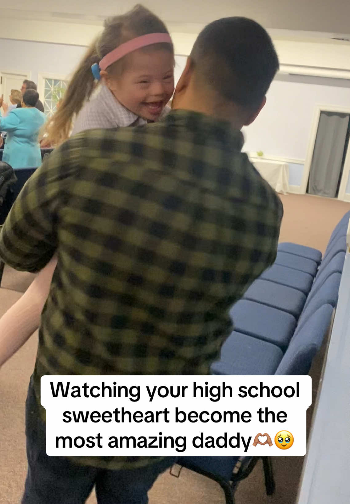 From high school sweetheart to the most amazing husband and father🥰🫶🏽🩵#downsyndrome #downsyndromeawareness #fatherdaughter #BestFriends 