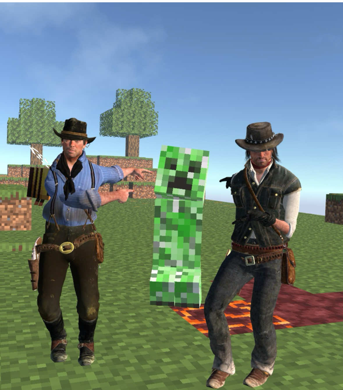 RedemptionCraft 2 @gworpo @Blades4232 @Samastyle  #reddeadredemption2 #rdr2 #reddead #reddeadredemption #johnmarston #dutchvanderlinde #arthurmorgan #jackmarston #Minecraft #funny #VR #vrchat #rdr 