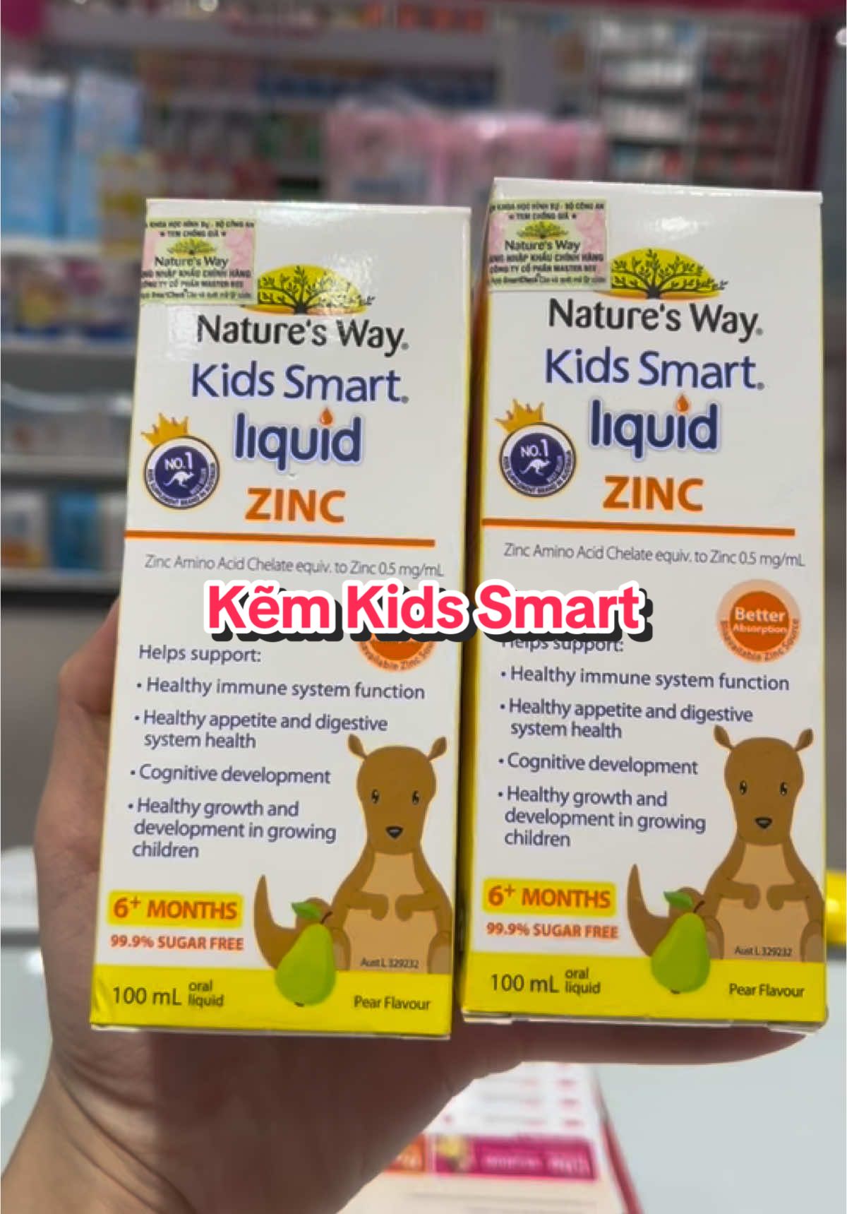 Kẽm Nature's Way cho bé từ 6 tháng #baby #mebimsua #babytiktok #naturewaykidsmart 