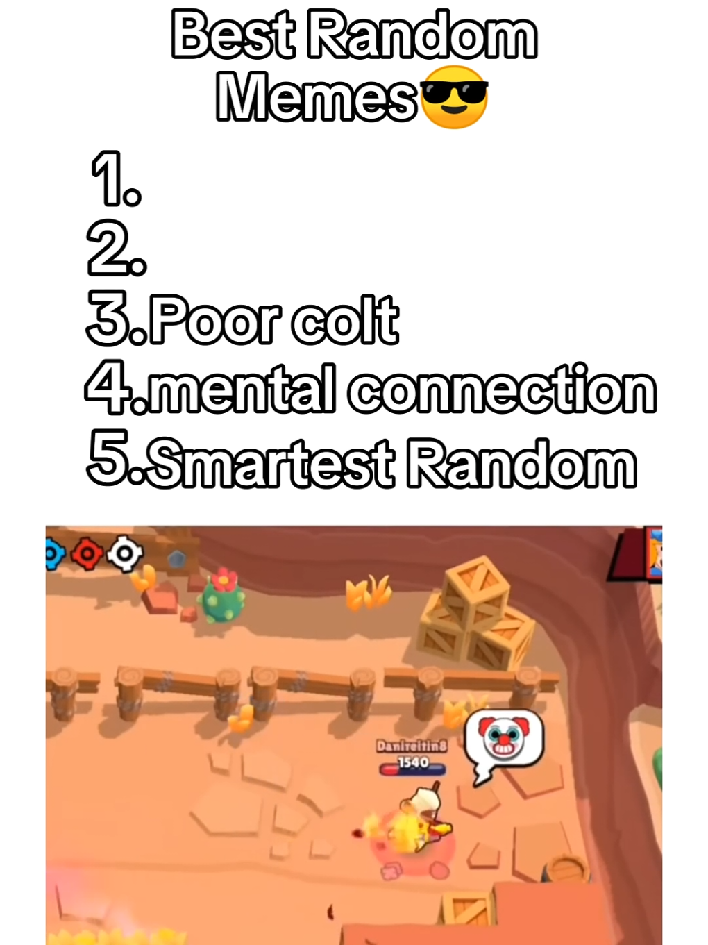 Top 5 memes Brawl Stars  #memestiktok #fyp #brawlstarstiktok #creatorsearchinsights 