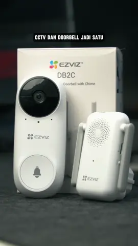 CCTV + Doorbell jadi satu 🤔 Nih Ezviz DB2C Kit. Makin praktis 👍 #CCTVTanpaKabel #Doorbell #Ezviz 