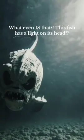 What even IS that?! This fish has a light on its head?? #fish #head #light #ufo 