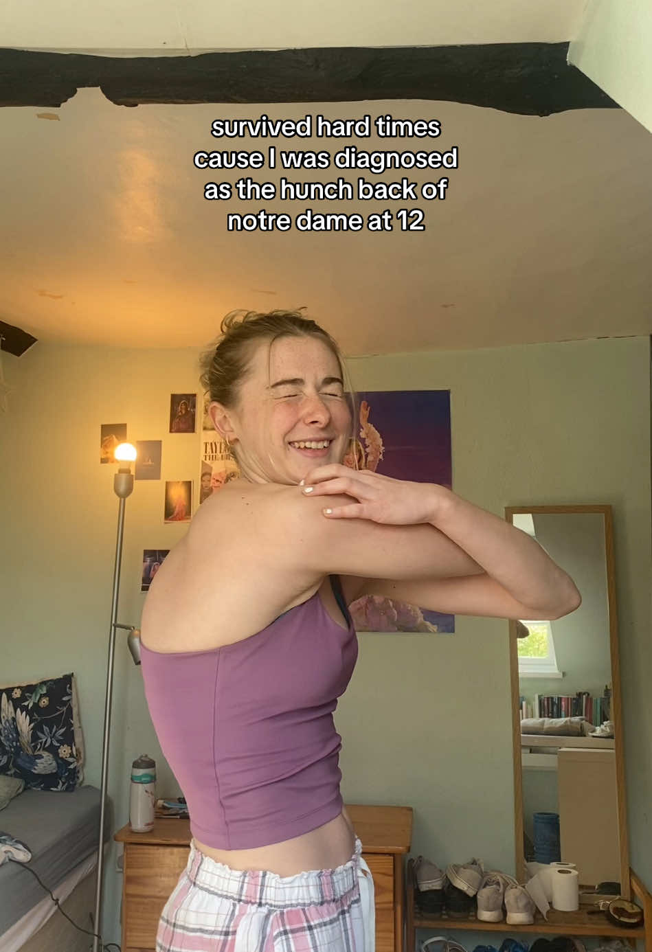 at least taylor has my back #scoliosis #spine #spinecondition #Fitness #Lifestyle 