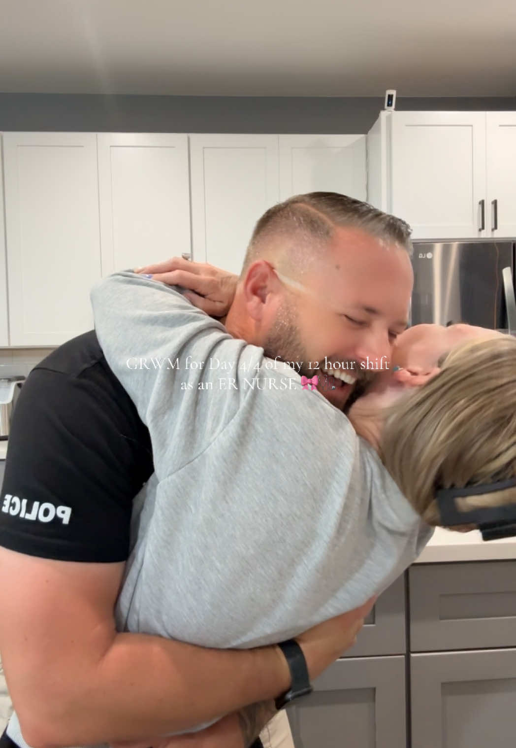 GRWM for Day 4/4 of my 12 hour shift as an ER NURSE #couple #couplegoals #husband #husbandwife #Love #loveyou 