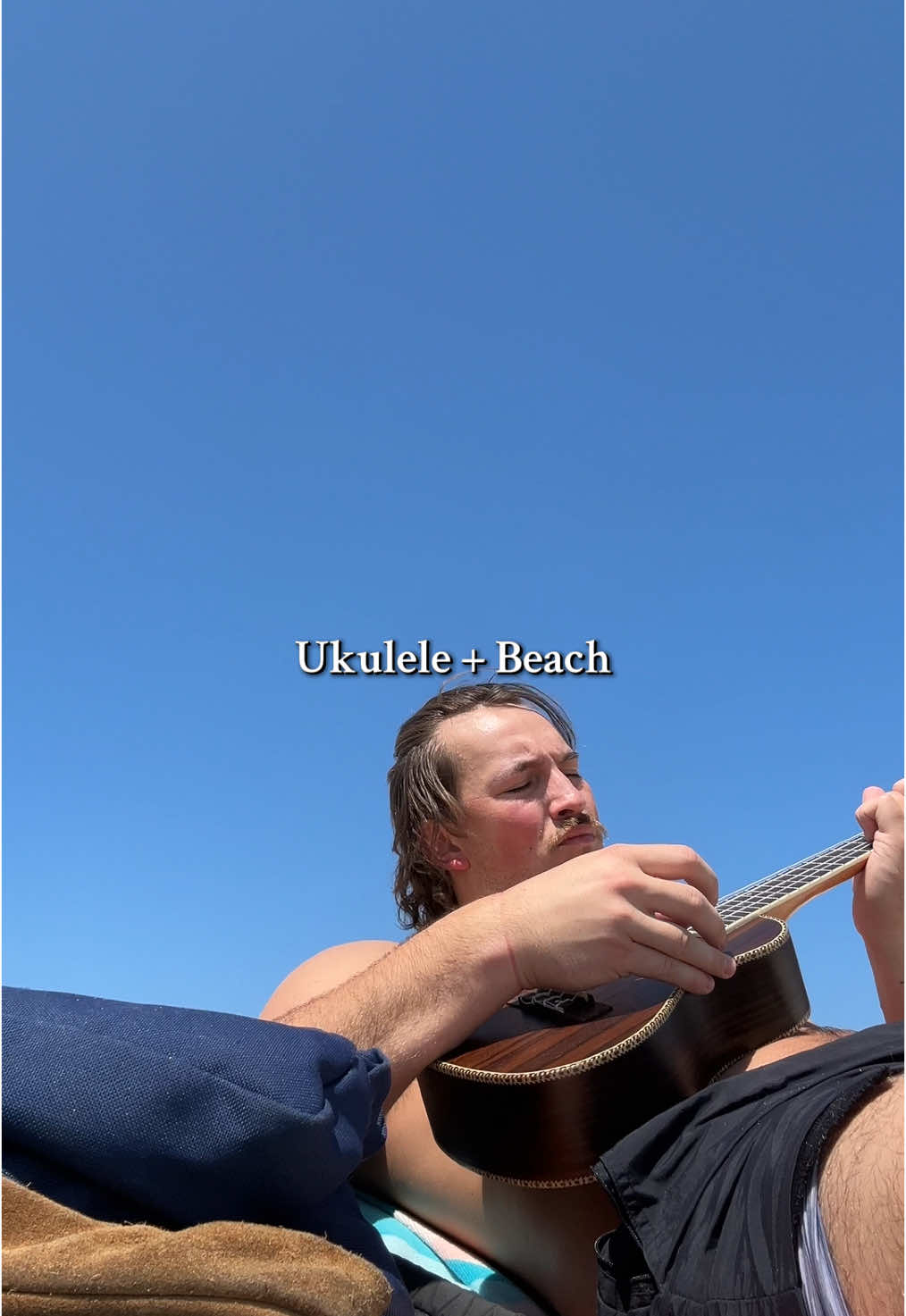 Here’s a clip of me learning and playing the ukulele at the beach  yesterday #tiktokgrowth #firefighter #ukelele #beachday #beachvibes 