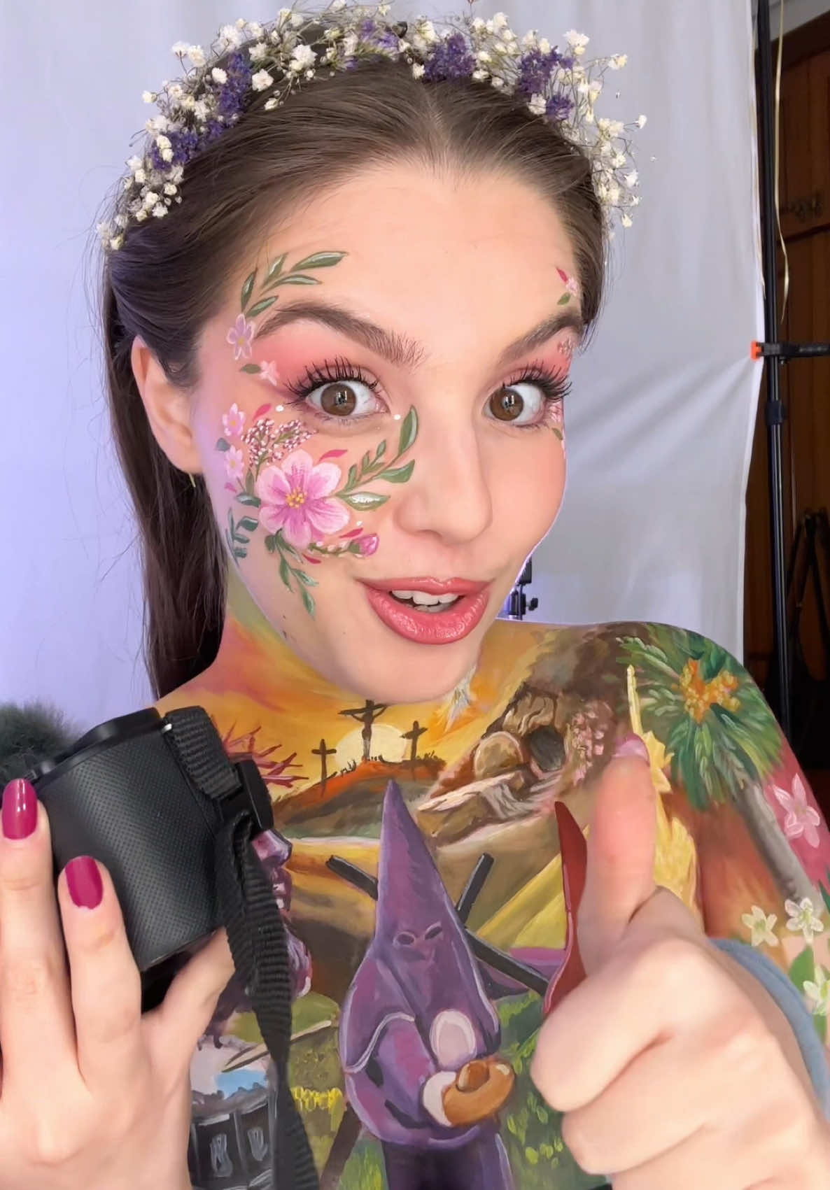Respuesta a @Eilidh un día conmigo con maquillaje💜☺️ #makingoff #detrasdecamaras #maquillaje #semanasanta