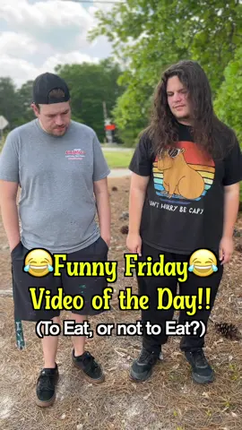 Funny Friday Video of the Day for April 11th, 2025 - To Eat, or Not to Eat. #funnyvideo #funnyfriday #dadjoke #hilarious #funnyguys #screenprinting #screenprint #customprinted #customapparel #printing #lexingtonsc #printlife #tshirtbusiness #tshirtshop #tshirts #almightees #southcarolina #customscreenprinting  #screenprintingbusiness  #localscreenprinting #SmallBusiness #puns #punny 