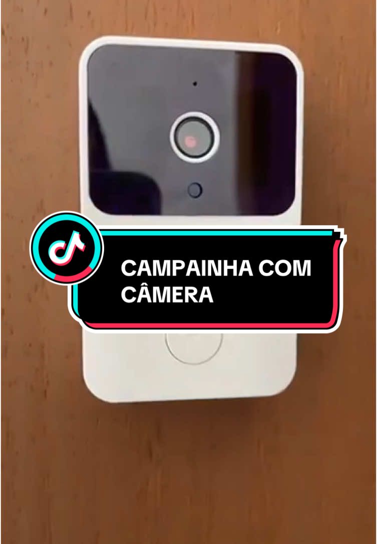 Link na Bio!! 📱🔔 Campainha Inteligente Wi-Fi com Câmera – Veja quem está na porta direto do celular! 🏡