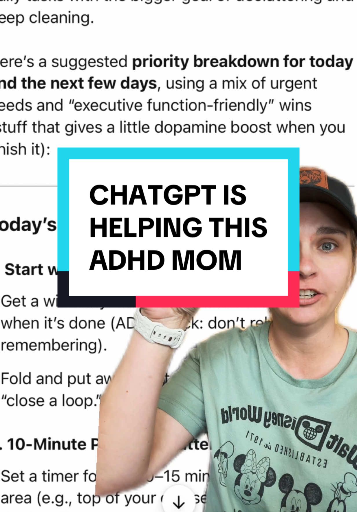 #greenscreen #chatgpt is over here helping this #adhdmom with the most mundane daily tasks! #chatgpthack #chatgptprompts #chatgpttips #sahm #momhack #cleaningmotivation #adhdcleaning #cleaningtips #cleaningtok #executivedysfunction #todolist 