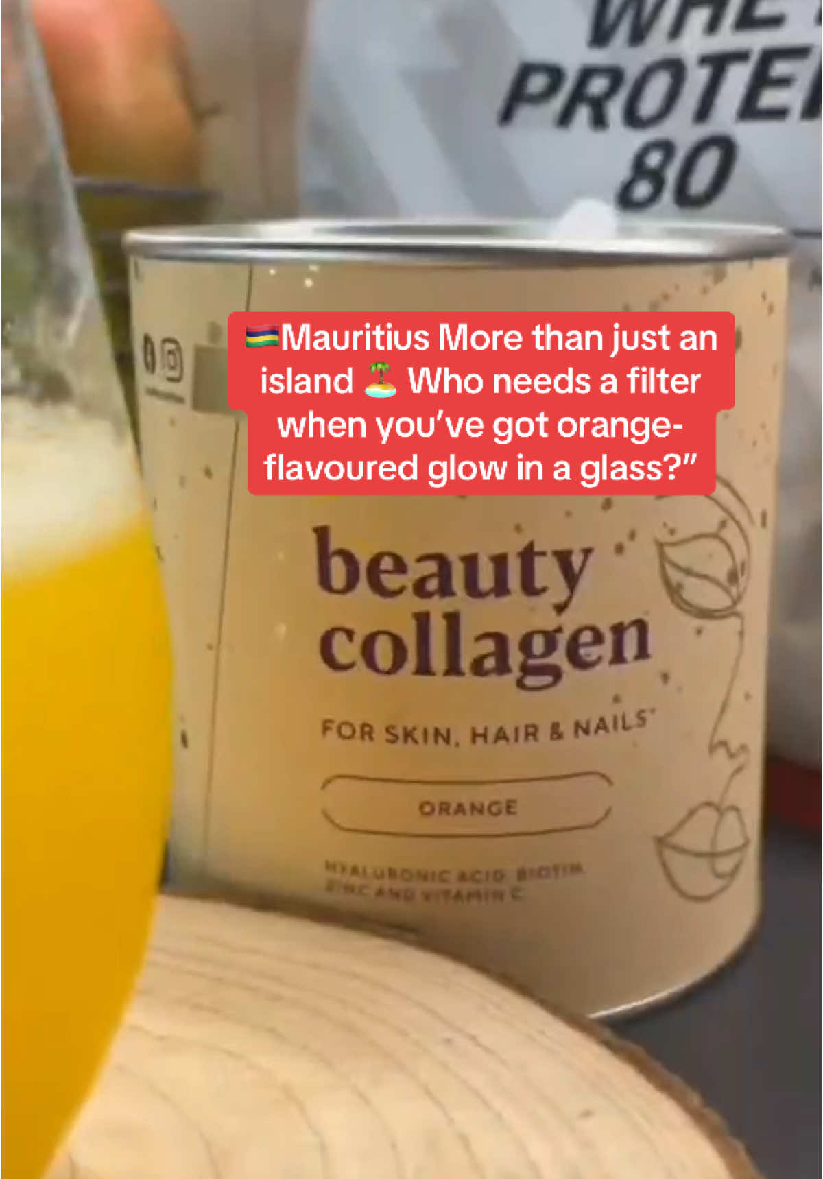 Your skincare routine just got juicy-orange you glowing yet?”🍊🍊 We care for everyone’s taste, choice of flavour. #mauritius🇲🇺 #morethanjustanisland #2025 #collagen #beauty #viralvideos #glowingskin #innovation #orange #flavour #tasty #adoptme #healthy #hair #nails #skincare 