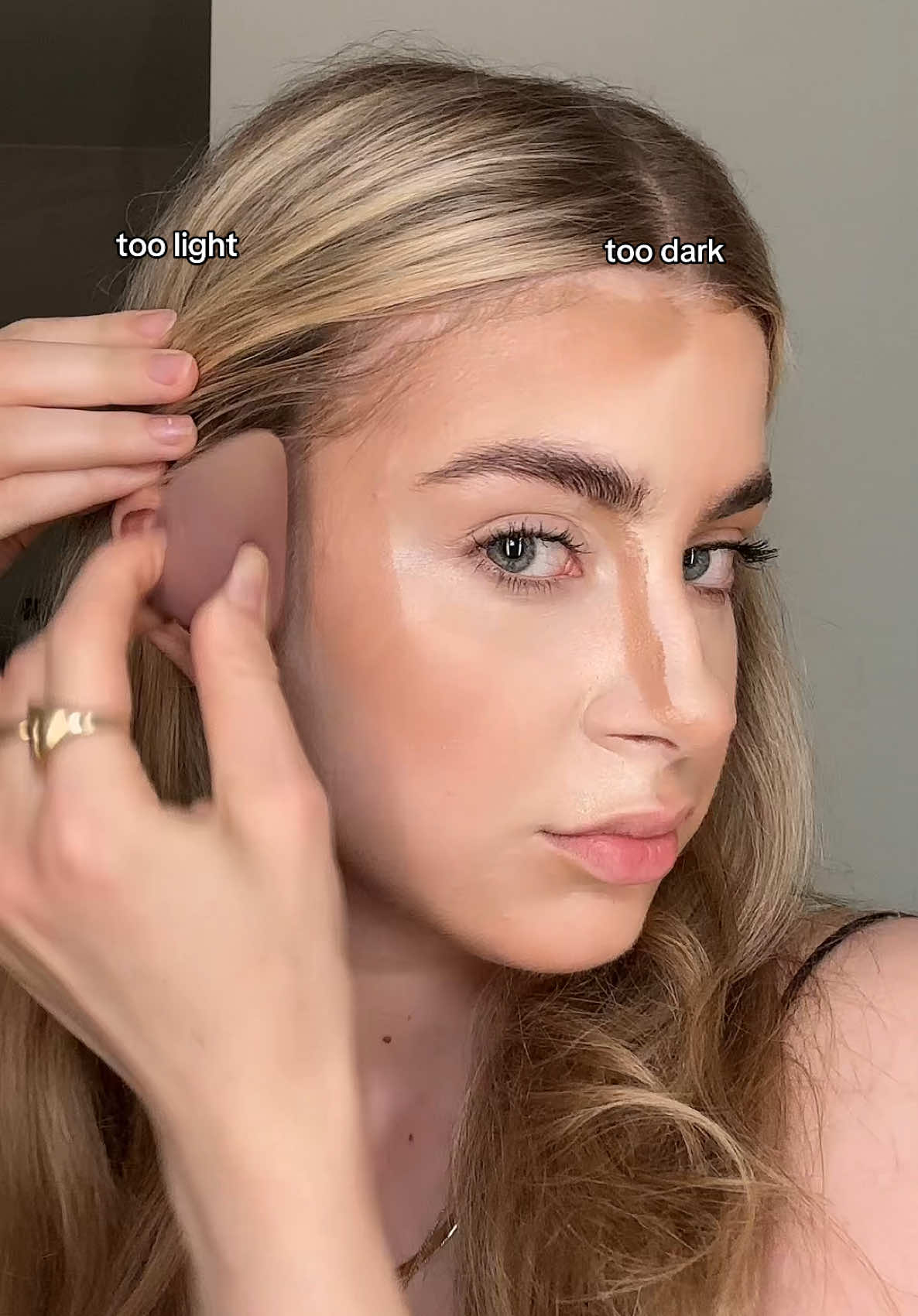 if you ever find yourself using the wrong foundation shade (whether it’s transitioning from summer to winter, or simply not getting the exact match perfectly ) this is how you can fix both scenarios using concealer and bronzer 🫶 ib:@lenkalul  products used: @Morphe Cosmetics concealers @ColourPop Cosmetics bronzer @urban decay setting spray  #urbandecay #urbandecaycosmetics #colourpop #colourpopcosmetics #morphe #morphecosmetics #fyp #makeup #foundation 