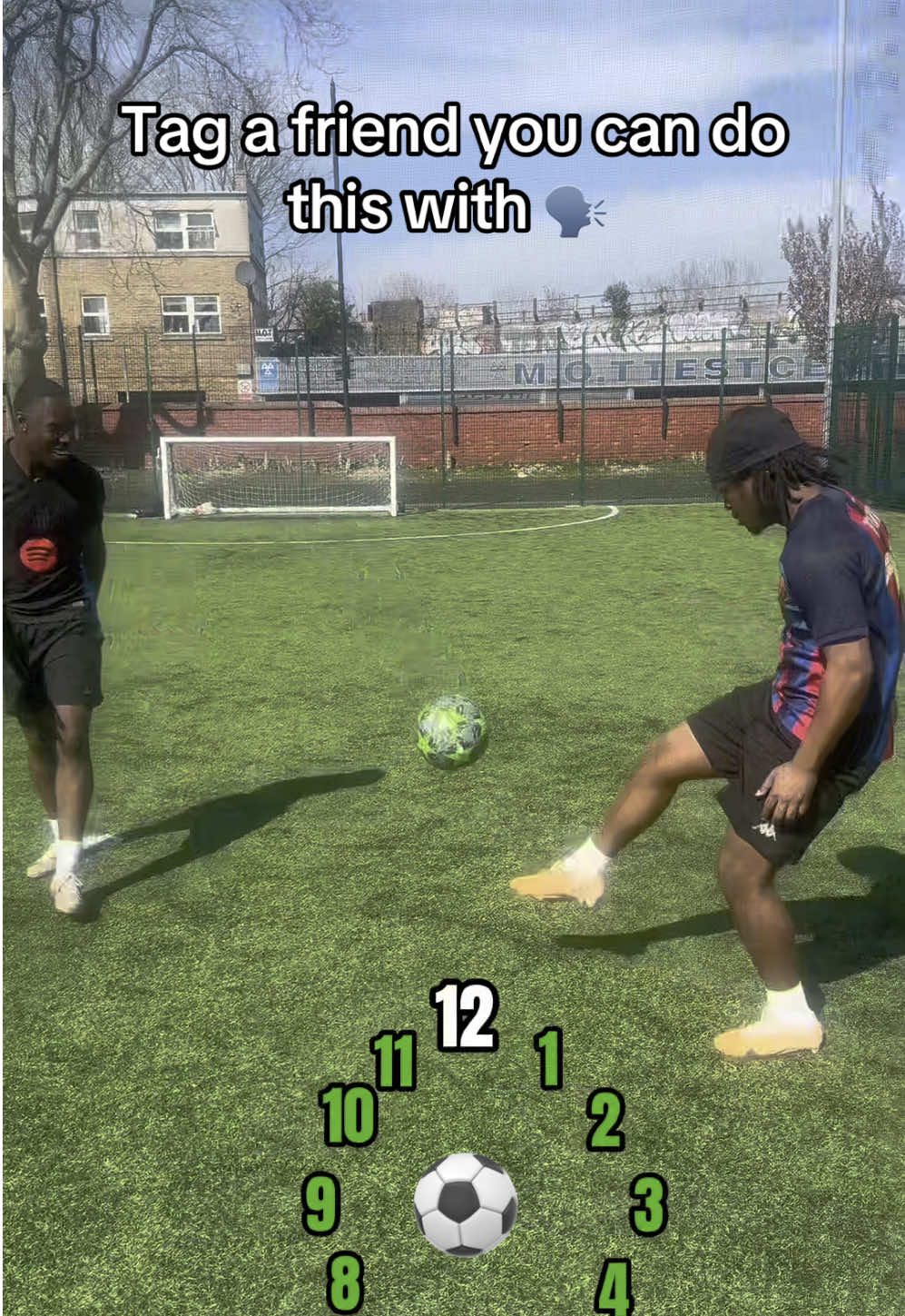 Around the clock 🕰️ w/@D7  #footballchallenge #footballtiktok #futbol #Soccer #soccertiktok #trending #fyp #football 