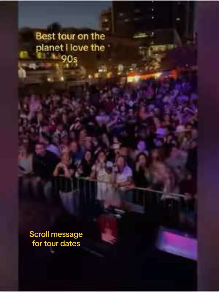 #ILoveThe90sTour dates Saturday, April 12 – Choctaw, MS – Concert Friday, April 18 – Rama, Ontario, Canada – Concert   Friday, April 25 – Jupiter, FL – Palm Beach Film Commission SSoF Sunday, May 25 – Camdenton, MO – Concert Wednesday, June 25 – Fredonia, KS – Private Event Friday, July 4 – Ft. Lauderdale, FL – Beach Event Friday, July 11 – Thackerville, OK – Concert Sunday, July 27 – York, PA – Concert Saturday, August 2 – San Diego, CA – Concert Friday, August 8 – Washington, MO – Concert Saturday, August 9 – Rohnert Park, CA – Concert Thursday, August 21 – Tacoma, WA – Concert Saturday, August 30 – Grand Island, NE – Concert Saturday, September 6 – Rochester, NY – Concert Wednesday, September 10 – Spokane, WA – Concert Friday, September 12 – Mashantucket, CT – Concert Saturday, September 13 – Atlantic City, NJ – Concert Saturday, September 20 – Cerritos, CA – Concert Saturday, November 22 – Ocean City, MD – Concert Friday, December 5 – Wellington, FL – Concert@I Love the 90s Tour 