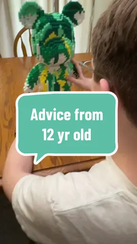 Advice from my friend Renee’s 12 year old son on building a brick bear. #brickbear #brickset #bearbuilding #microblocks #microblocks #winktoys 