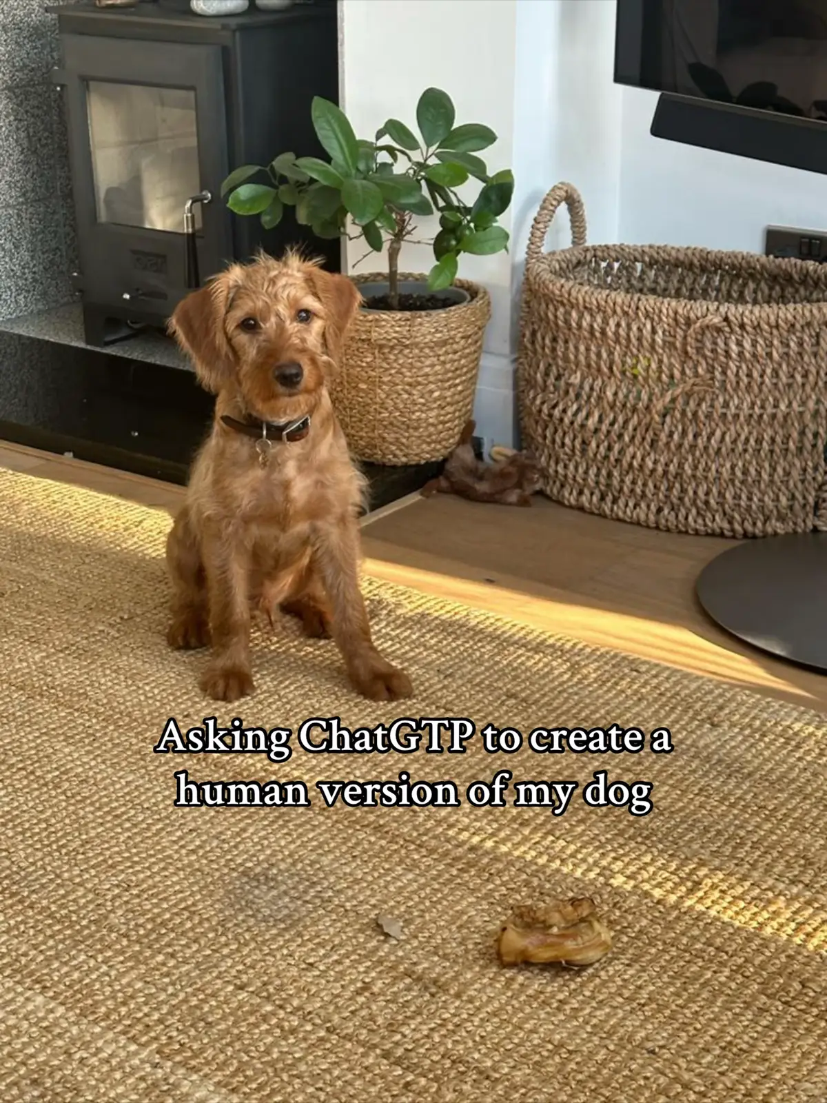 Asking chatGPT to create a human version of my dog #ai #chatgpt #dog #dogsoftiktok #dogs #dogtok 