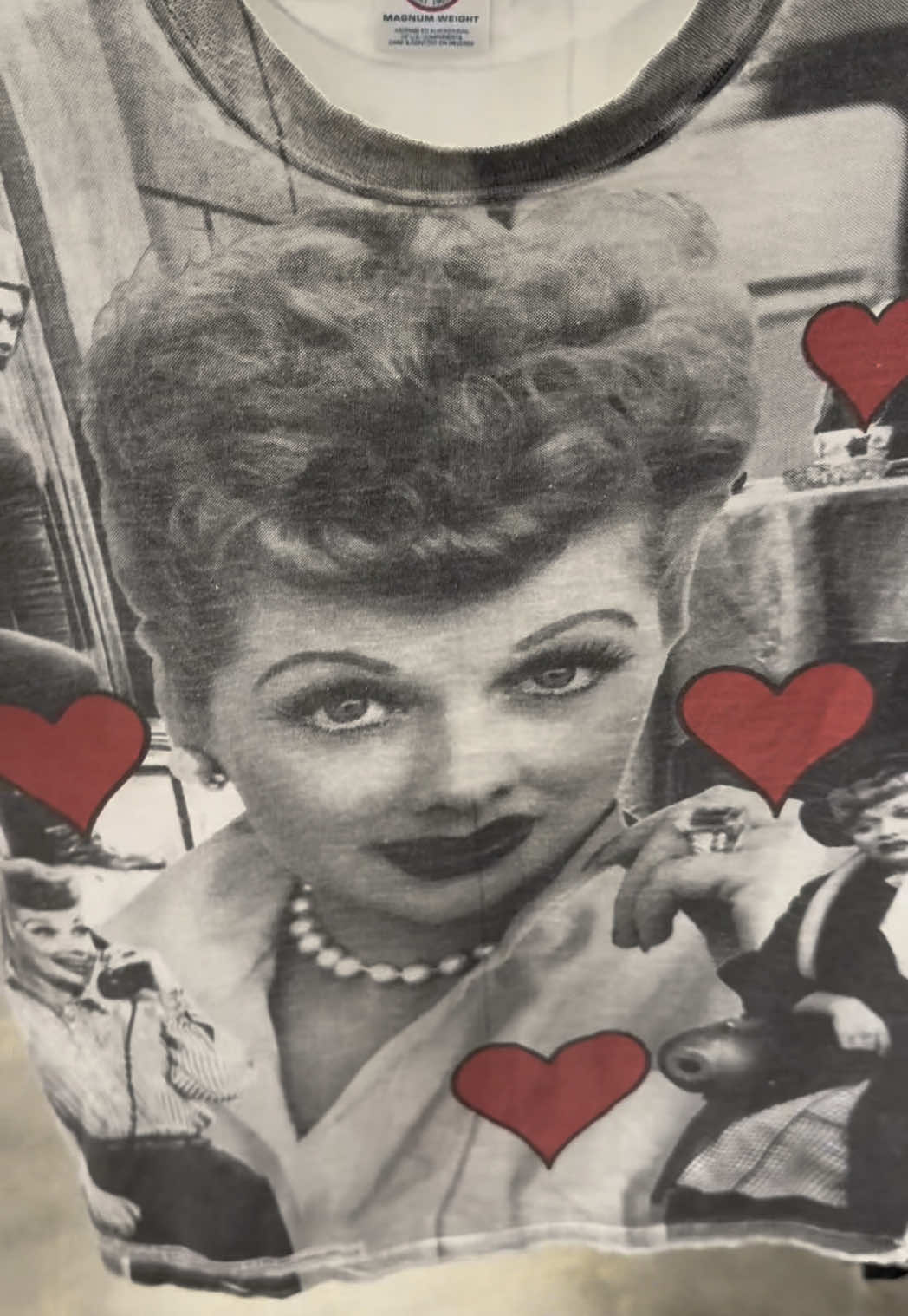 I Love You Lucy!  Dope I Love Lucy AOP found out in the wild! #midland #texas #thrifting #vintage #streetwearfashion #streetwear #vintagestore #Lifestyle #ilovelucy #AOP #outinthewild #racks #goodwill #fyp #foryoupage 