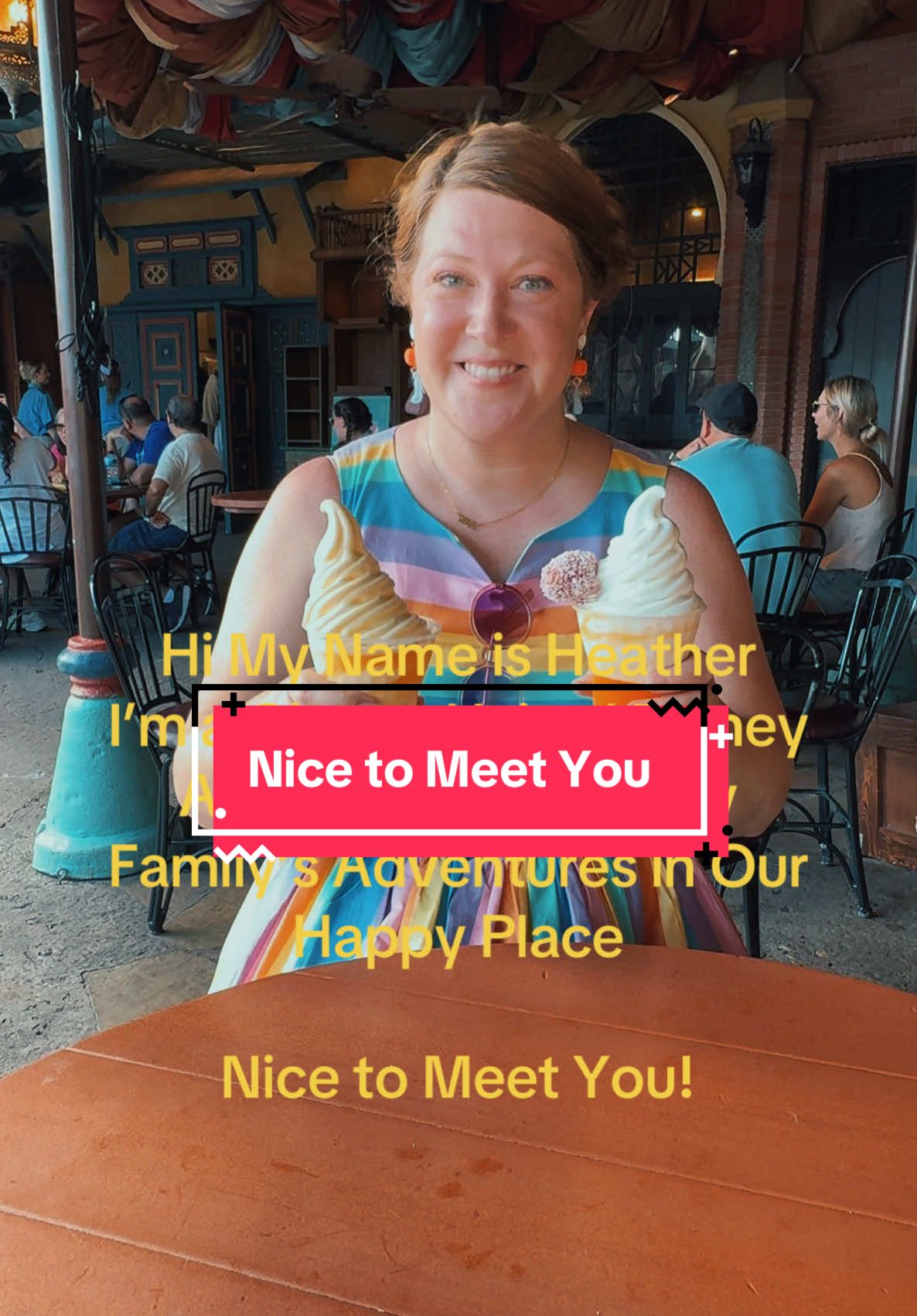 Nice to meet you! 👋🏼  Won’t you stay awhile? I brought you a Dole Whip! #trending #goviral #disneylove #coffeetalk #nicetomeetyou #dolewhip 