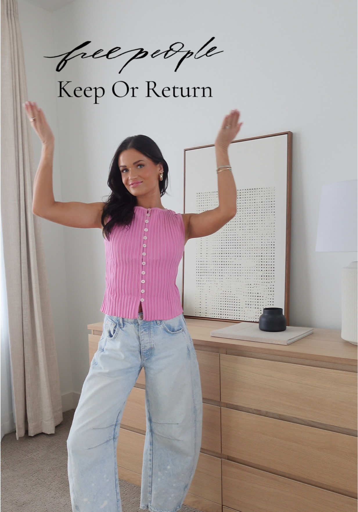 Free People Haul! I saved my fav fit for the end! 💓 #freepeoplehaul #OOTD #returnorkeep 