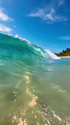 Ocean wave - Live Wallpaper. #landscapes #ocean #beach #beachvibes #oceanwaves #wave #livewallpaper #natureinmotion #cinematiclandscape #underwater 