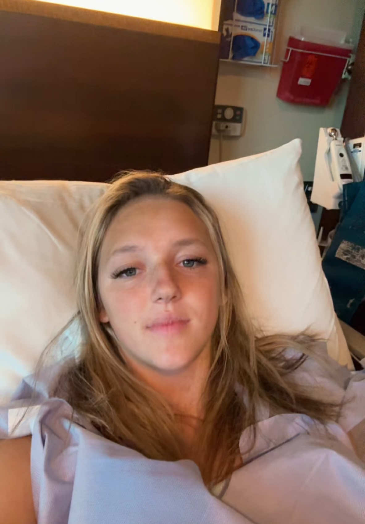 Currently watching family guy #familyguy #surgery #nebraska #hospitalbed #college #gymnastics #recovery 