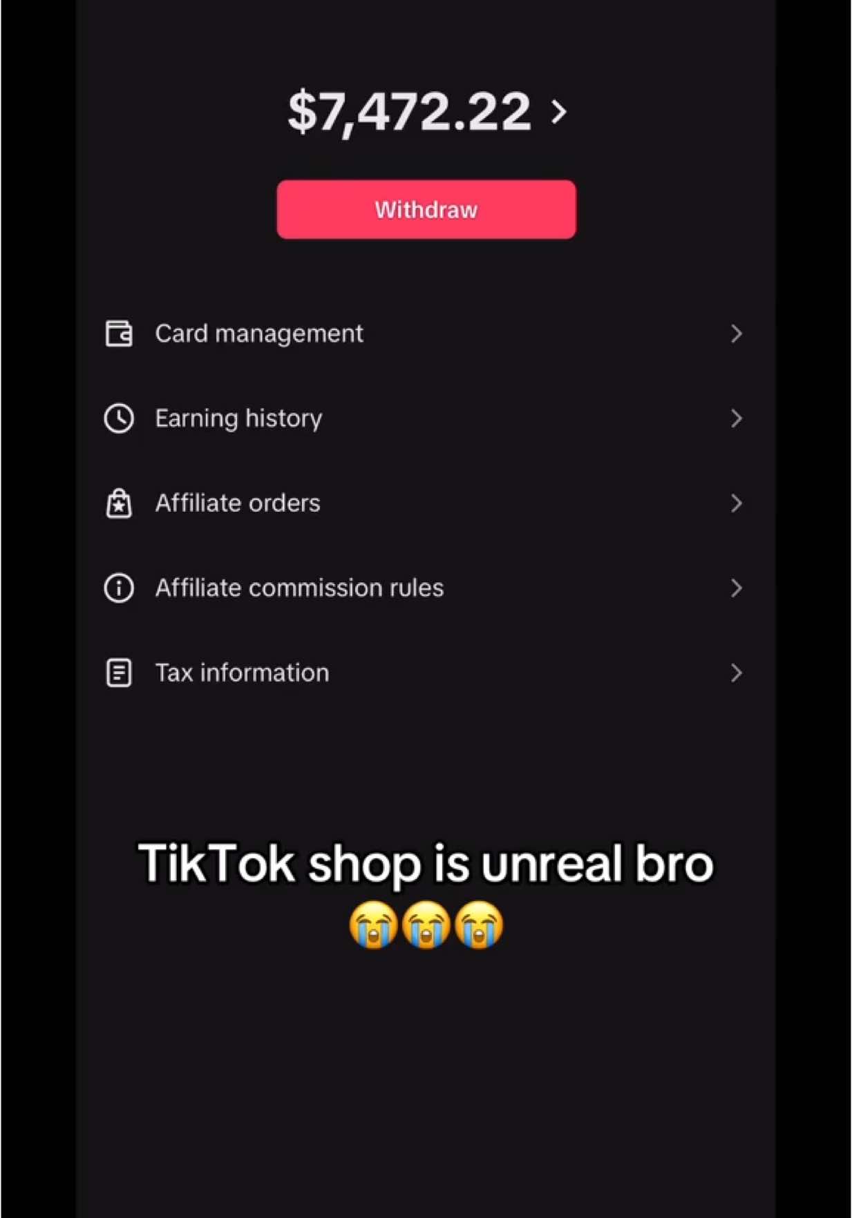 How are people still sleeping on this bro 😭 #tiktokaffiliate #affiliatemarketing #tiktokshop #motivation #ecom 