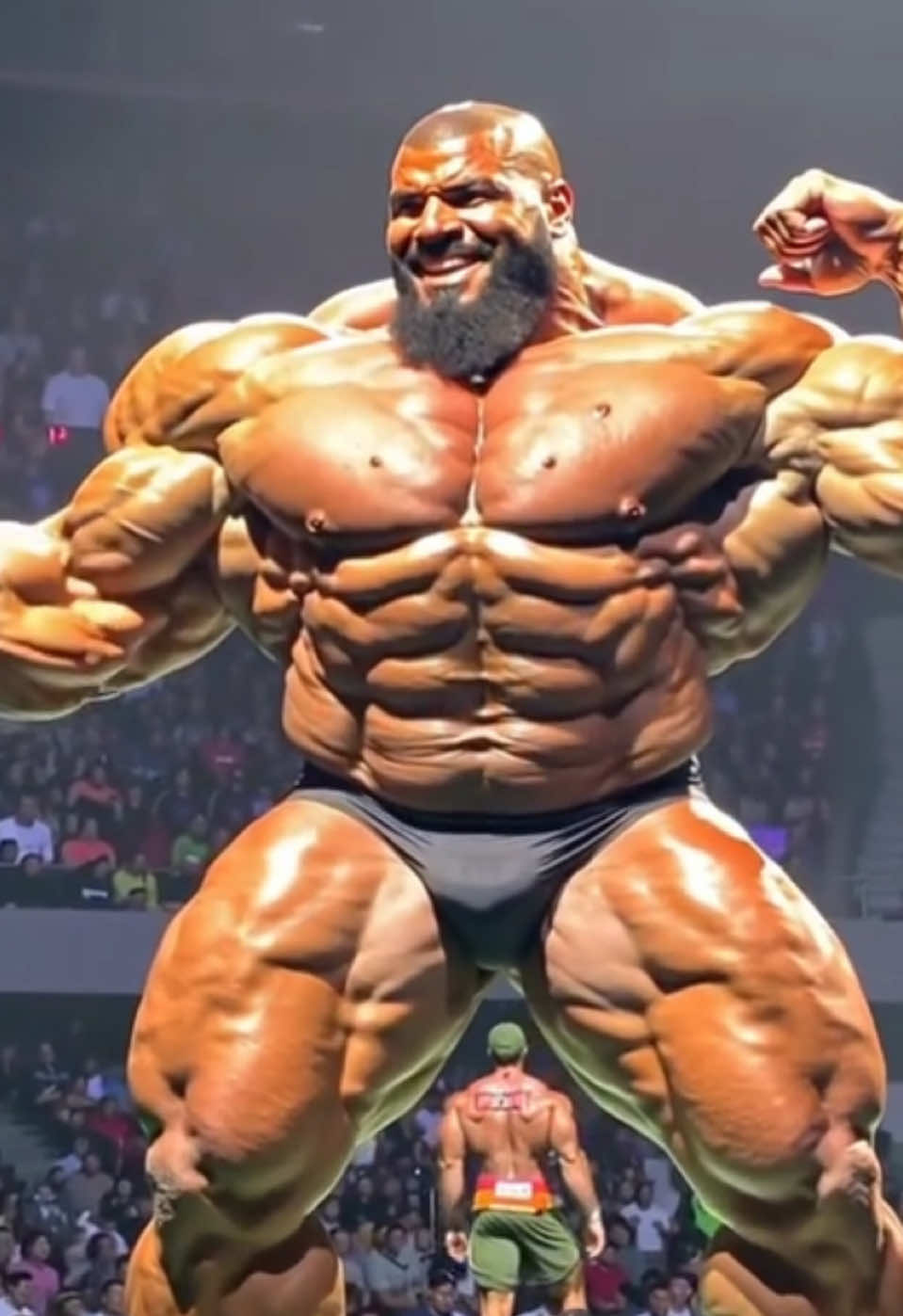 AI Made Muscle Man.           #giantbodybuilders #hugemuscularman #hugebodybuilder #beasstmode #weightlifting #motivation #motivation #flex #aiart #aigenerated 