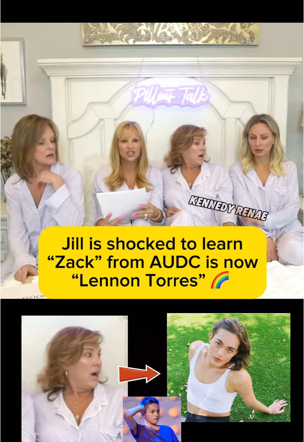 Thoughts?! 👀 Dance Mom Jill’s reaction when Melissa & Christi explain to her that former AUDC & Dance Mom dancer “Zack” now goes as Lennon Torres. I love that the moms did their research to respect her wishes PRIOR to reacting to Abby’s Ultimate Dance Competition!! ❤️ #dancemoms #kennedyrenae #foryou #dancemomsanewera #fyp #audc #foryoupage #2025 #trending #meme #podcast #viral #aldc #reaction #interview #melissagisoni #christi #kelly #jill #candyapples #cadc #lennontorres #zack #funny #proud #Pride #abbyleemiller 