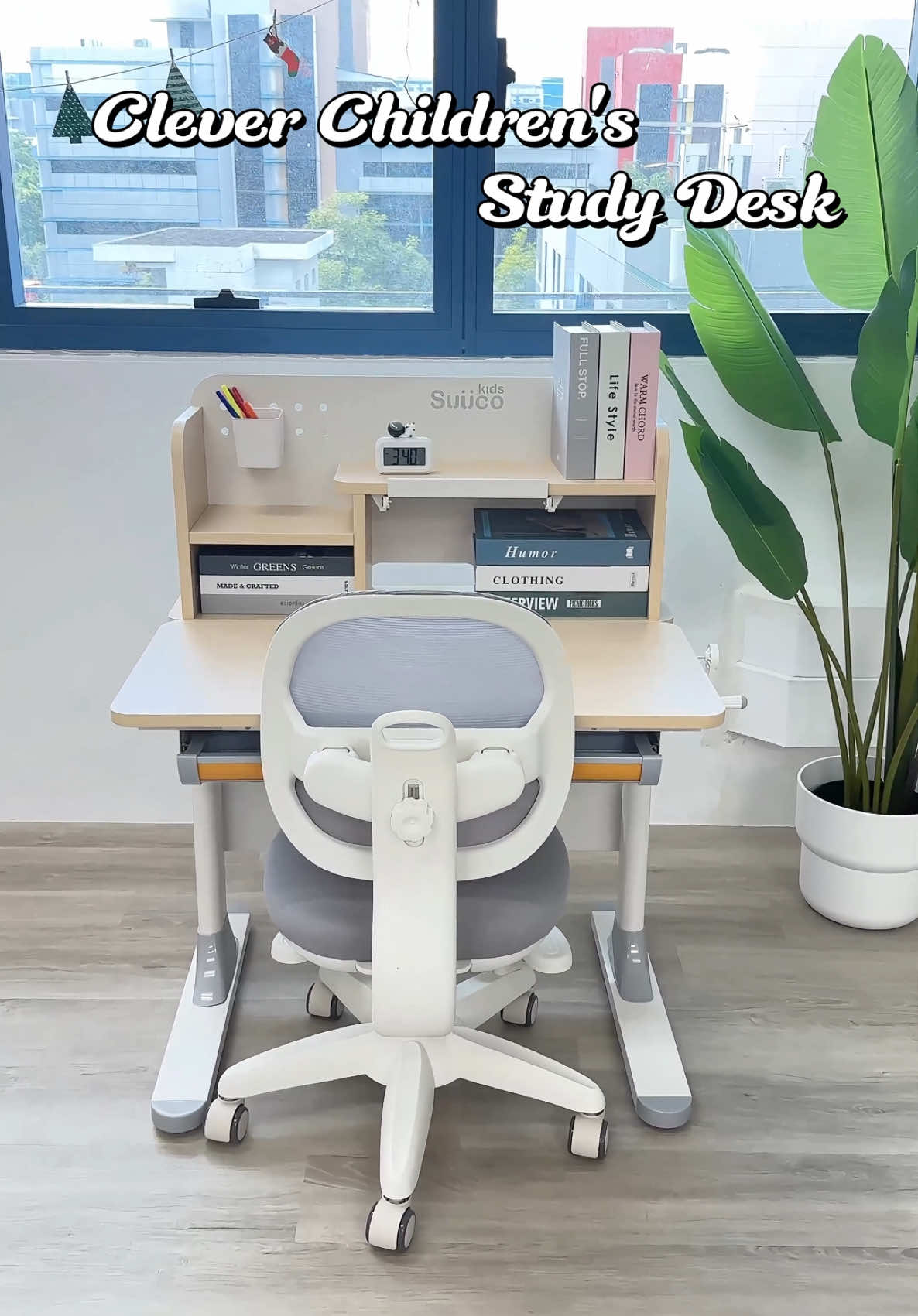 80cm Clever Study Desk – Smart Design for Small Spaces🏡 ✨Compact yet highly functional, this desk fits perfectly in tight spaces while offering plenty of workspace. ✅Get $80 off per set purchase + an extra $30 off any desk lamp add-on. #suucokids #studydesk #studytable #kidstable #kidsfurniture #ergonomicchair #singapore #singaporekids