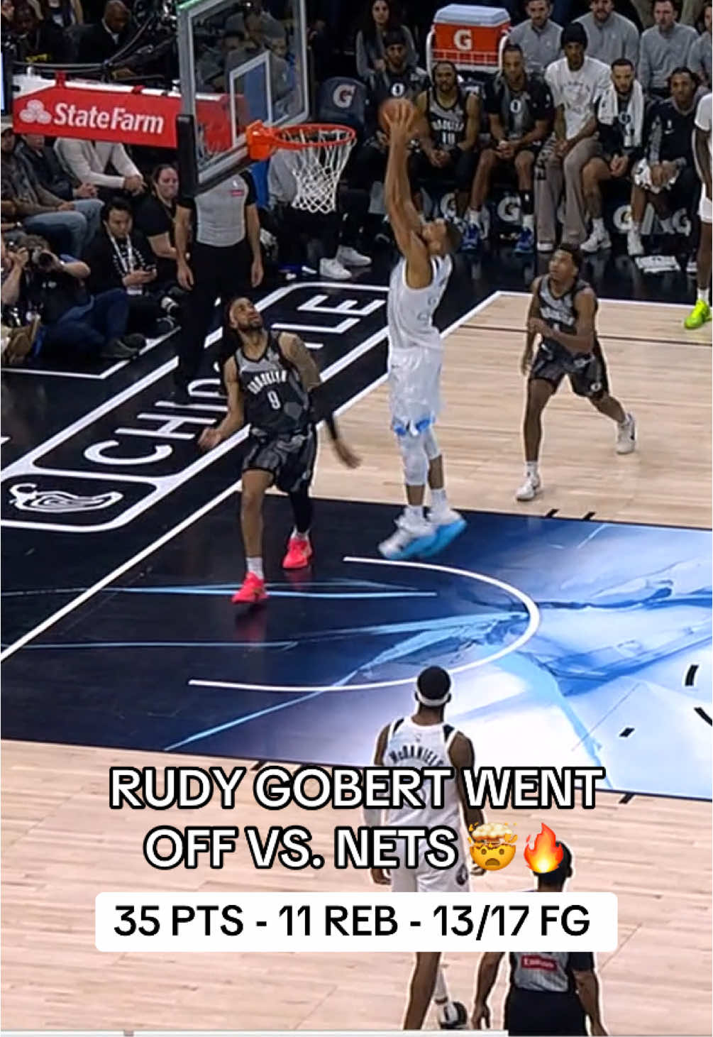 HAVE A NIGHT RUDY. 🔥 #NBA #basketball #bball #twolves 
