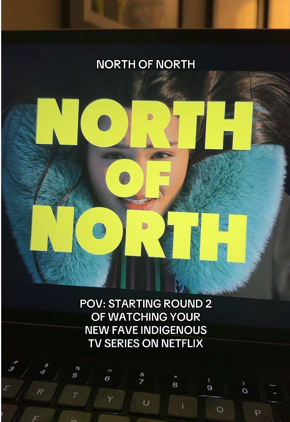 Have you started #NorthofNorth yet?🩵 if not, YOU NEED TO! I think this is my new comfort show✨ it has everything from comedy, to romance, to drama, and best of all INDIGENOUS REPRESENTATION! Which is why I am now on round two of watching this incredible show! #indigenous #NorthofNorthNetflix #siaja #annalambe 