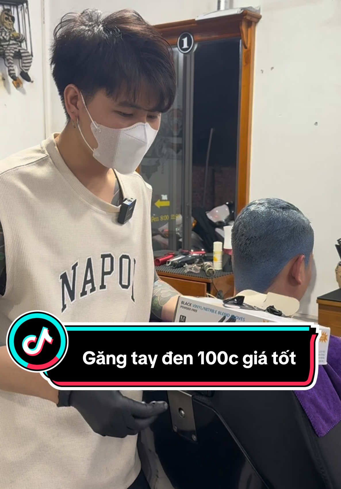 Chuyên nghiệp hơn khi sử dụng găng tay đen làm uốn duỗi nhuộm. #Thucgtcriview #thucgtc 