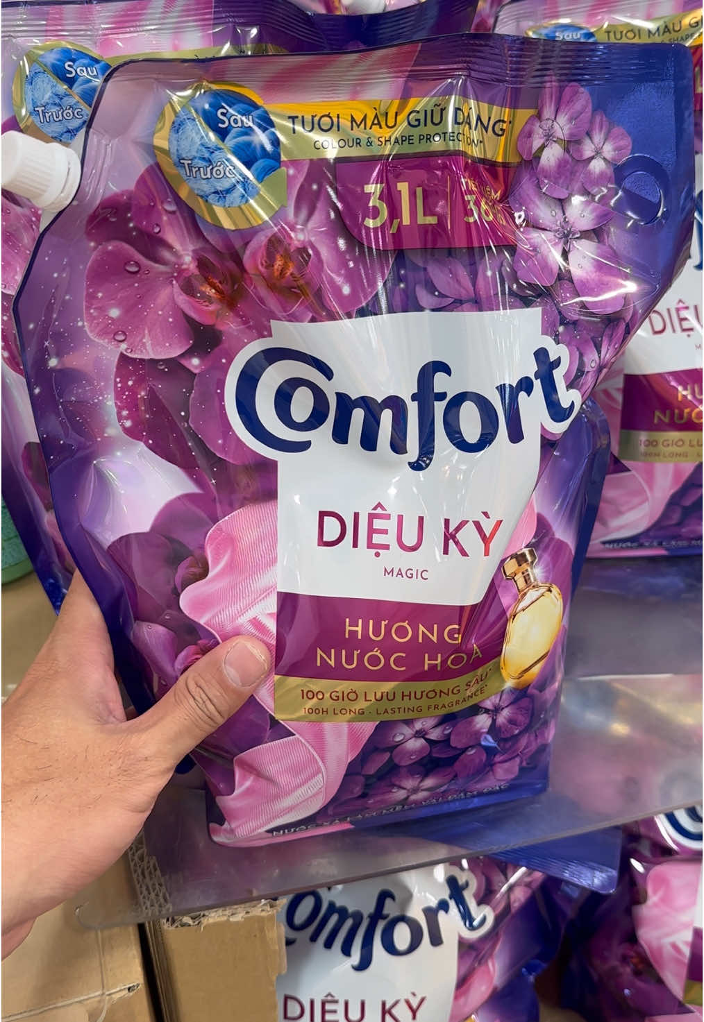 Nước xả vải Comfort hương nước hoa Diệu Kỳ #nuocxavai #nuocxavaicomfort 