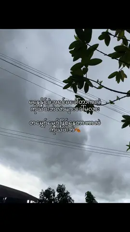 ကိုယ်နေနိုင်နေခဲ့တာမဟုတ်ဘူး❤️‍🩹