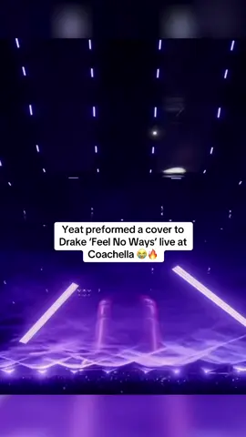 Yeat preformed a cover to Drake ‘Feel No Ways’ live at Coachella 😭🔥 #Yeat #drake #fyp #viral #trending 