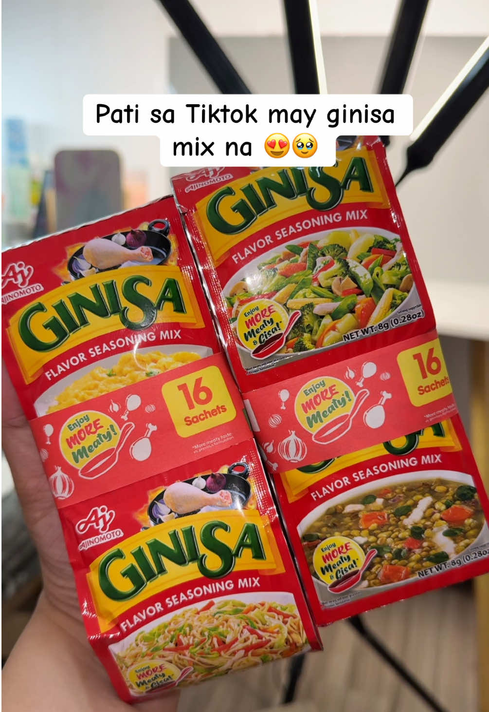 Pati sa Tiktok mabibili mona yung mga sangkap sa pagluluto , lalo na kung malayo sa supermarket ang bahay niyo advantage talaga ito 🥰 AJI-GINISA® The Ajinomoto Brand . Ginisa mix ang gamit namin sa bahay araw araw . #ginisamix #ajinomoto #ginisa #cookingessentials 