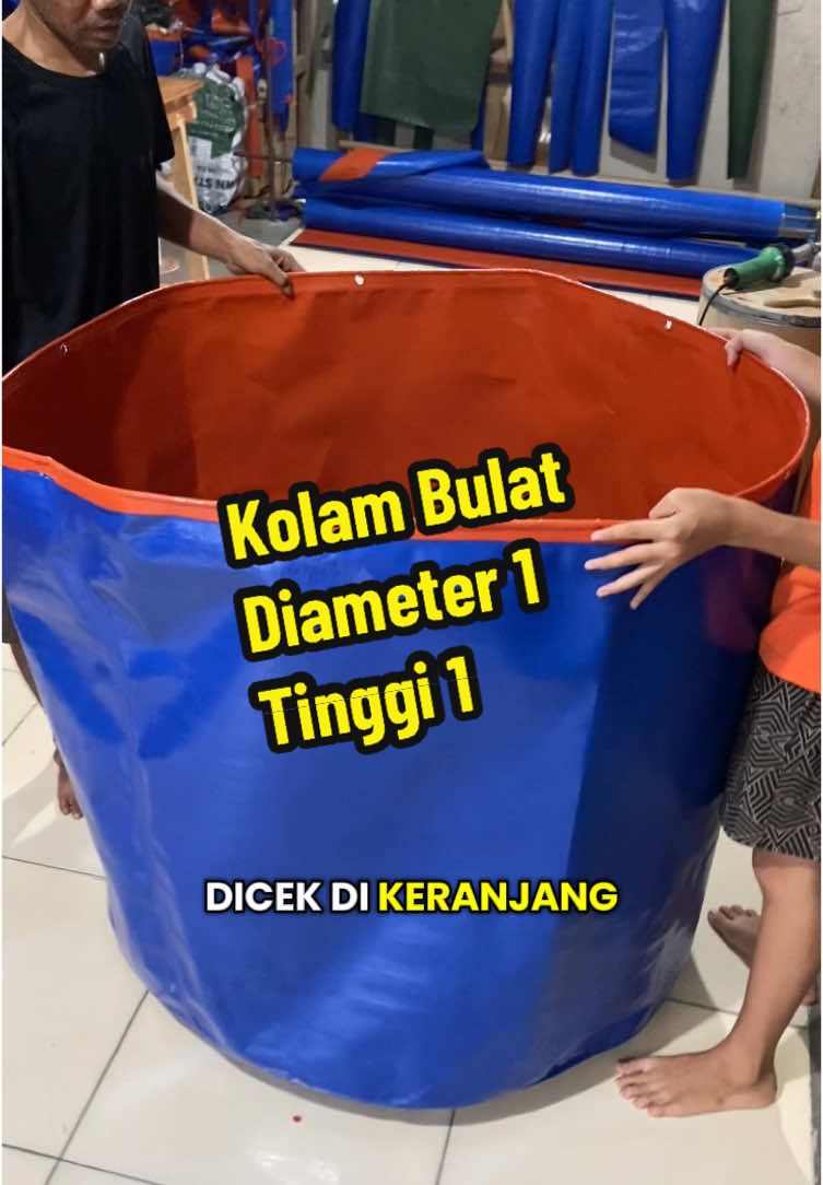 Ready kolam bulat Diameter 1 tinggi 1 #kolamterpal #terpal #kolam #bulat #budidaya 
