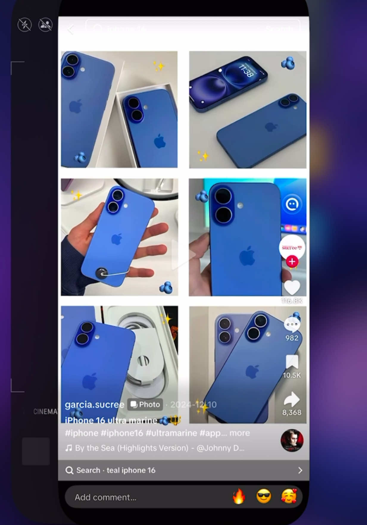 I see it, I like it. I want it, I GOT IT! 💙🧿💙 #iphone #iphone16ultramarineunboxing #ultramarineiphone16 #iphone16series #iphone16unboxing 