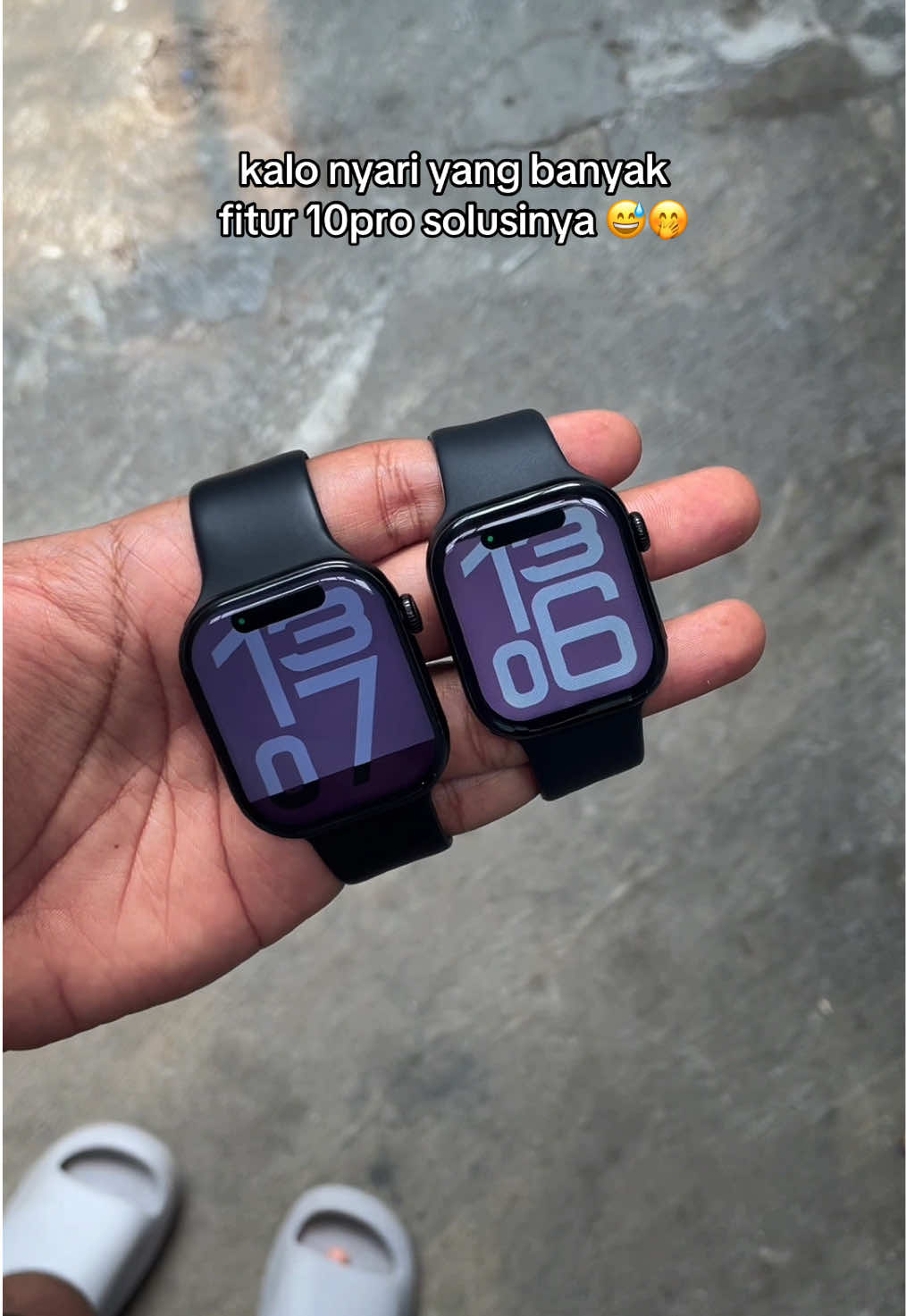 Harga murah, banyak fitur, size besar kecil juga ada #smartwatchmurah #smartwatchviral #runiwatchs10pro 