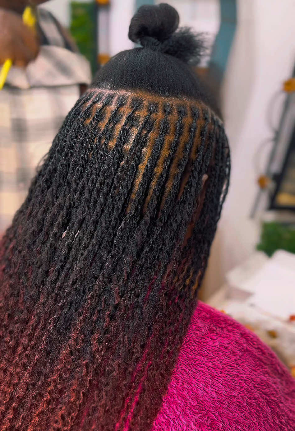 Artificial sister locs / micro twists. For bookings call/watsapp 0753796619 . #artificialsisterlocs #microtwist #trendinghairstyle #fypシ゚ #ntindafyp #kampalasalons 