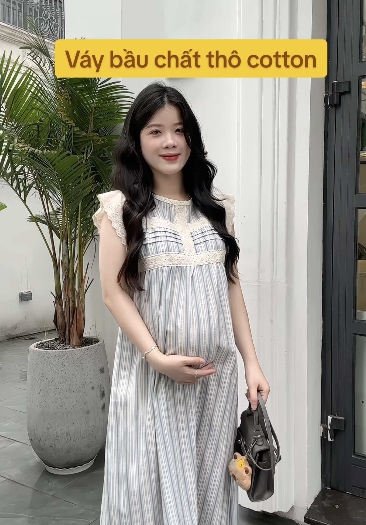 Váy bầu mặc hè siêu mát luôn nè các mom ơi#vaybau #dambau #dambauxinh #hellobanhgao 