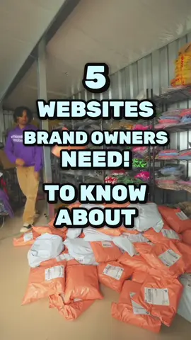 5 Websites Clothing Brand Owners NEED To Know 👕                #clothingbrand #clothingbrandtips #clothingbrandadvice #brandtips #clothingbrandowner 