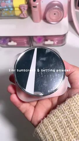 lupa bawa sunscreen? pakai ni je 2in1❤️‍🔥oil control lagi #carslan #cloudtouchsettingpowder #sunscreenpowder 