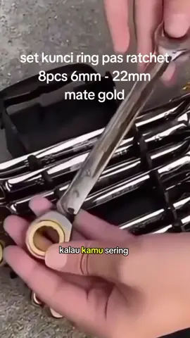 Set kunci ring pas ratchet 8pcs 6mm - 22mm mate gold beli klik keranjang kuning#kunciring#kuncipas#kunciringpas#kuncirachet#kuncipasratchet#kunciringpasrachet#kunciringrachet#kunciringpasrachet#setkuncipas#kuncipasmultifungsi 