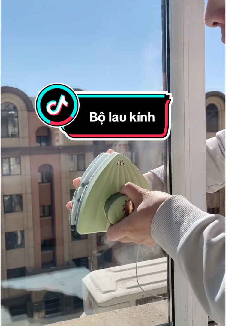 Bộ lau kính 2 mặt Nam Châm thông minh MIFAN làm sạch cửa kính 2 mặt nhà cấp tầng chung cư - Nút điều chỉnh lực hút. #bộlaukinh2mat #laukinh2matthongminh #dungculaukinh #xh #xh2025 